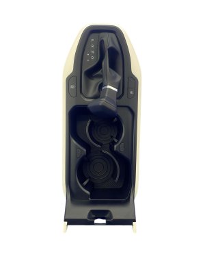 2025 Kia K4 Black Center Console Gear Shift Trim Cover Panel with Shifter Knob - Front (Used OEM)