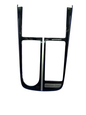 2021-2024 Genesis G80 Black Gear Shifter Shift Trim Cover Panel - Front (Used OEM)