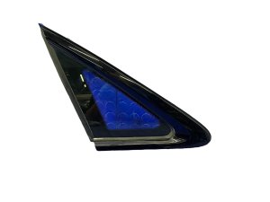 2022-2025 Audi A3 Black Quarter Glass with Black Moulding - Rear, Left (Driver) (Used OEM)