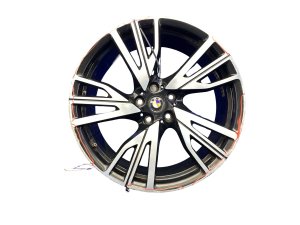 2014-2020 BMW i8 Silver 20x8.5 5 W-Spoke Directional Machined Alloy Wheel - Rear, Left (Driver) (Used OEM)