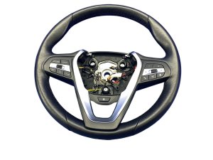 2018-2023 BMW X2 Black Heated Leather Steering Wheel - Front (Used OEM)