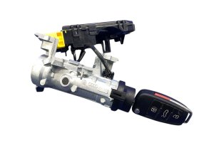  Audi Tts Ignition Key Switch Cylinder Housing with Control Module (Used OEM)