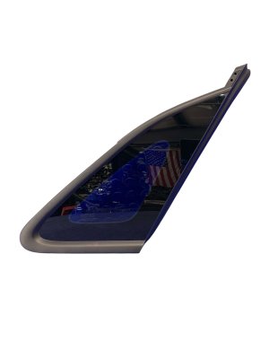 2021-2026 Kia K5 Black Door Quarter Glass with Black Trim - Rear, Right (Passenger) (Used OEM)