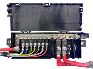 2017-2020 Jaguar F-Pace Positive Battery Relay Junction Fuse Box with Cables (Used OEM)