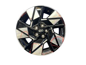 2024-2025 Hyundai Kona Black 18x7 5-Spoke Machined Black Alloy Wheel (Used OEM)