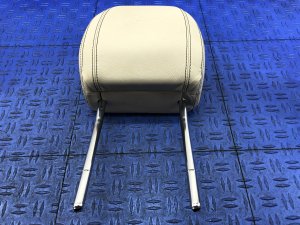 2016-2020 Jaguar XF White Seat Leather Headrest - Front, Right (Passenger) (Used OEM)