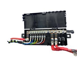 2017-2020 Jaguar F-Pace Positive Battery Relay Junction Fuse Box with Cables (Used OEM)