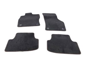 2022-2024 Volkswagen GTI Black Carpet Floor Mat Set - Front (Used OEM)