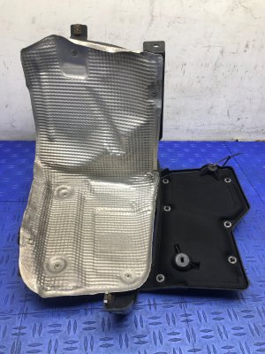2010-2013 Porsche Panamera Bumper Bracket with Heat Shield - Rear, Right (Passenger) (Used OEM)