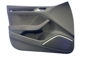 2015-2020 Audi A3 Black Door Interior Trim Panel - Front, Left (Driver) (Used OEM)