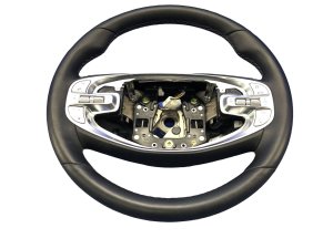 2021-2024 Genesis GV80 Black Leather Steering Wheel - Front (Used OEM)
