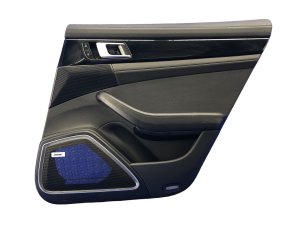 2017-2023 Porsche Panamera Black Door Interior Trim Panel with Bose Audio - Rear, Right (Passenger) (Used OEM)