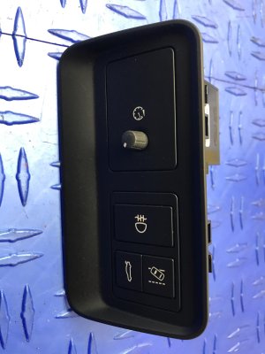 2014-2020 Jaguar F-Type Lane Departure Trunk Release and Fog Light Switch Panel - Front (Used OEM)