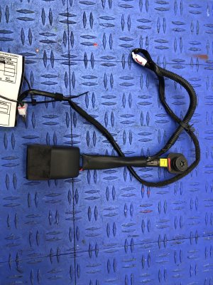 2017-2020 Genesis G80 Black Seat Belt Buckle - Front, Left (Driver) (Used OEM)
