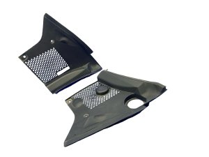 1997-2004 Porsche Boxster Black Windshield Cowl Trim Cover Panel Set - Front (Used OEM)
