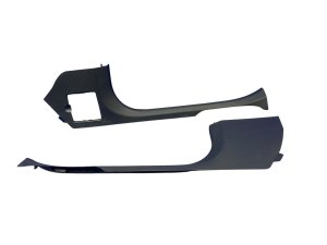 2017-2023 Mercedes-Benz E500 Black Door Sill Trim Cover Panel Plate Set - Front (Used OEM)