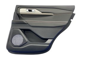 2020-2024 Ford Police Interceptor Utility Black Door Interior Trim Panel - Rear, Right (Passenger) (Used OEM)