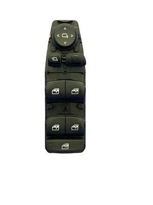 2018-2021 Lincoln Navigator Black Master Door Window and Lock Switch Panel - Front (Used OEM)