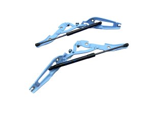 2023-2026 BMW M2 Zandvoort Blue Trunk Deck Lid Hinge with Support Bracket and Shock - Rear, Right (Passenger) (Used OEM)