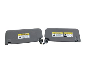 2022-2025 Acura MDX Gray Illuminated Vanity Mirror Sun Visor Set - Front (Used OEM)
