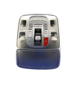 2022-2025 Genesis GV70 Silver Overhead Console with Dome and Map Lights - Front (Used OEM)