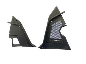 2021-2025 Genesis G80 Black Windshield Cowl Trim Cover Panel Set - Front (Used OEM)