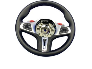 2023-2024 BMW M2 Black M Sport Heated Leather Steering Wheel with Driver Assist - Front (Used OEM)