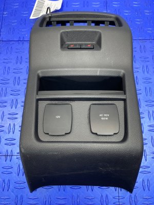2019-2024 Ford Edge Center Console End Cap Cover with Air Vent and AC Charging Ports - Rear (Used OEM)