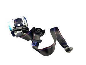2023-2025 BMW M2 Black Seat Belt Assembly with M-Stitching - Front (Used OEM)