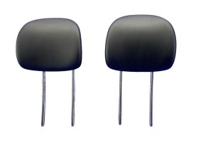 2025 Kia K4 Black Seat Leatherette Headrest Set - Front, Right (Passenger) (Used OEM)