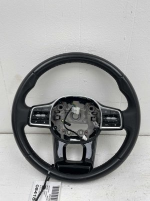 2022-2024 Kia Carnival Black Leather Steering Wheel Assembly with Controls (Used OEM)