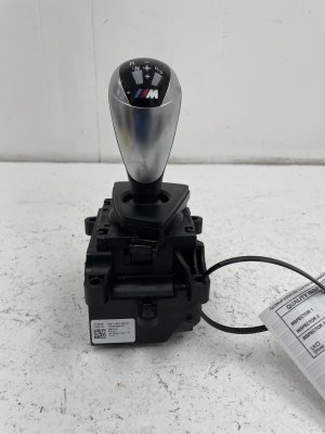 2016-2018 BMW M2 Black w/ Blue Stitching Automatic Transmission Shift Lever Knob - Front (Used OEM)
