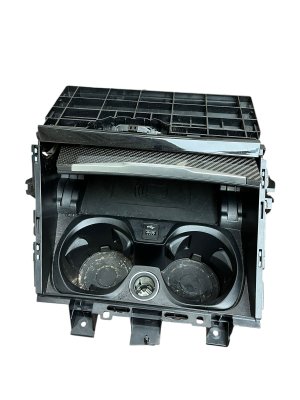 2023-2026 BMW M2 Black Center Console Dual Cup Holder Wireless Charging Pad - Front (Used OEM)
