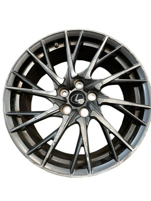 2015-2022 Lexus RC F Silver 19x9 20-Spoke Hand Polished BBS Forged Alloy Wheel - Front (Used OEM)