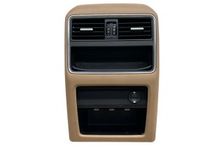 2019-2023 Porsche Cayenne Beige Center Console Air Vents and USB Port Hub - Rear (Used OEM)