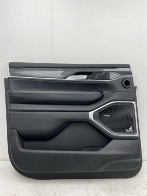 2022-2023 Jeep Wagoneer Black Door Interior Trim Panel - Front, Left (Driver) (Used OEM)