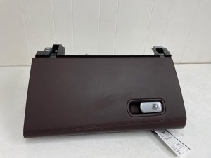 2017-2023 Porsche Panamera Burgundy Glove Box Assembly with Multimedia Radio Equipment (Used OEM)