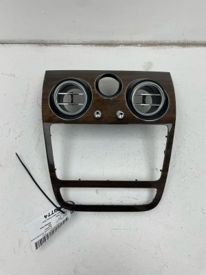 2016-2020 Bentley Bentayga Brown Center Dashboard Display Bezel Trim with HVAC Vents (Used OEM)