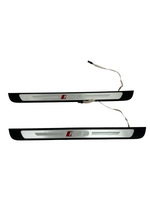 2022-2025 Audi RS3 Illuminated Door Sill Plate Trim Covers - Front (Used OEM)
