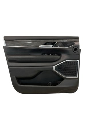 2022-2023 Jeep Wagoneer Black Door Interior Trim Panel - Front, Left (Driver) (Used OEM)