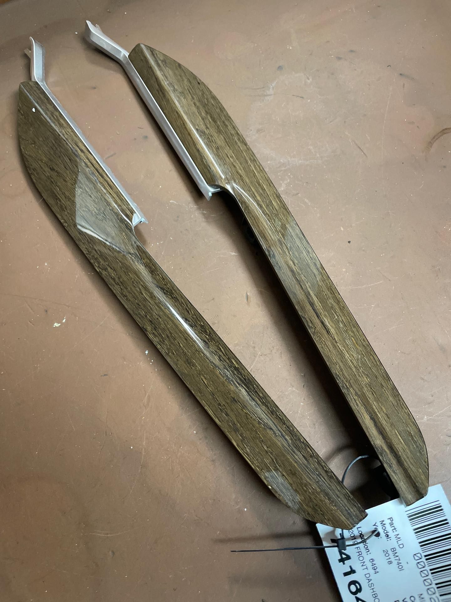 2016-2022 BMW 740i Brown Dashboard Molding Trim Set - Front (Used OEM)
