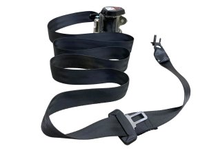 2016-2025 Volvo XC90 Charcoal (Black) Second Row Outer Seat Belt Assembly - Rear, Left (Driver) (Used OEM)