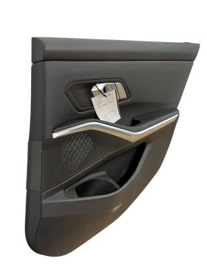 2019-2022 BMW 328i Black Door Interior Trim Panel - Rear, Right (Passenger) (Used OEM)