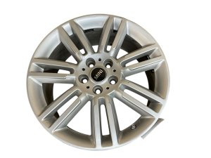2018-2024 Mini Cooper Countryman Silver 18x7.5 7 Double Spoke Silver Alloy Wheel (Used OEM)