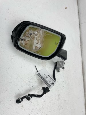 2023-2024 Cadillac LYRIQ Crystal White Power Heated Door/Side View Mirror with Camera and Blind Spot Warning - Front, Left (Driver) (Used OEM)