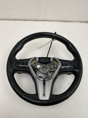 2019-2025 INFINITI QX50 Wheat Black Heated Leather Steering Wheel Assembly with Controls (Used OEM)