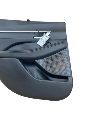 2024-2025 Hyundai Sonata Black Door Interior Trim Panel with Sunshade - Rear, Left (Driver) (Used OEM)