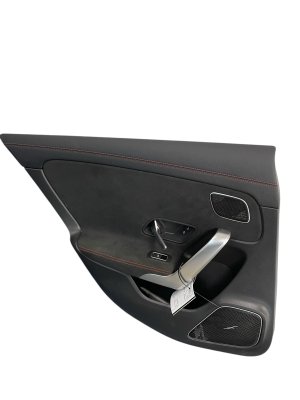 2020-2025 Mercedes-Benz CLA35 AMG Black Door Interior Trim Panel - Rear, Left (Driver) (Used OEM)