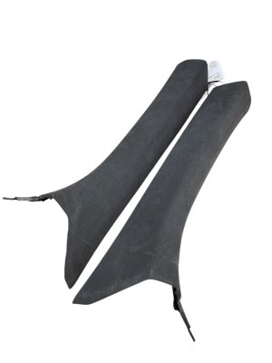 2016-2020 Bentley Bentayga Beluga (Black) Windshield A-Pillar Trim Panel Cover Set - Front (Used OEM)