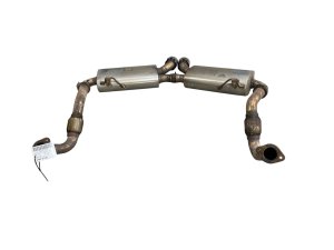 2013-2016 Porsche Boxster Exhaust Muffler Set with Cross Brace Support - Rear (Used OEM)